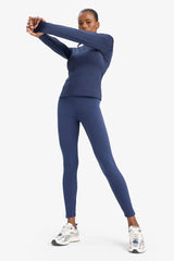 Shaping High Waist Soft Fleece Lined Basic Plain Athletic Leggings