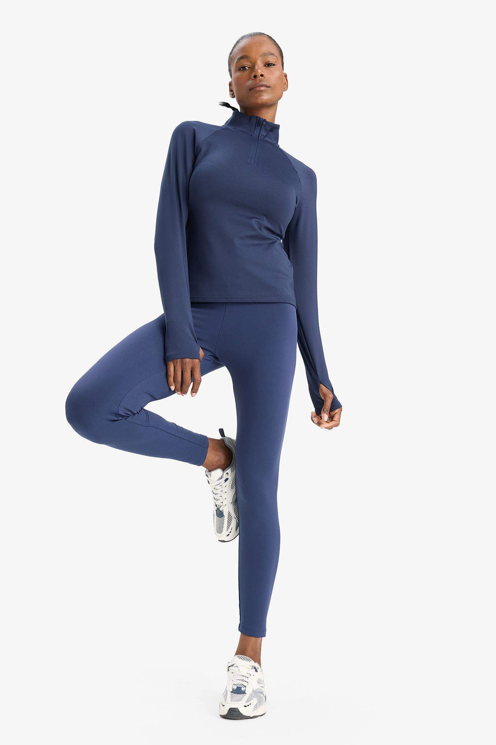 Shaping High Waist Soft Fleece Lined Basic Plain Athletic Leggings