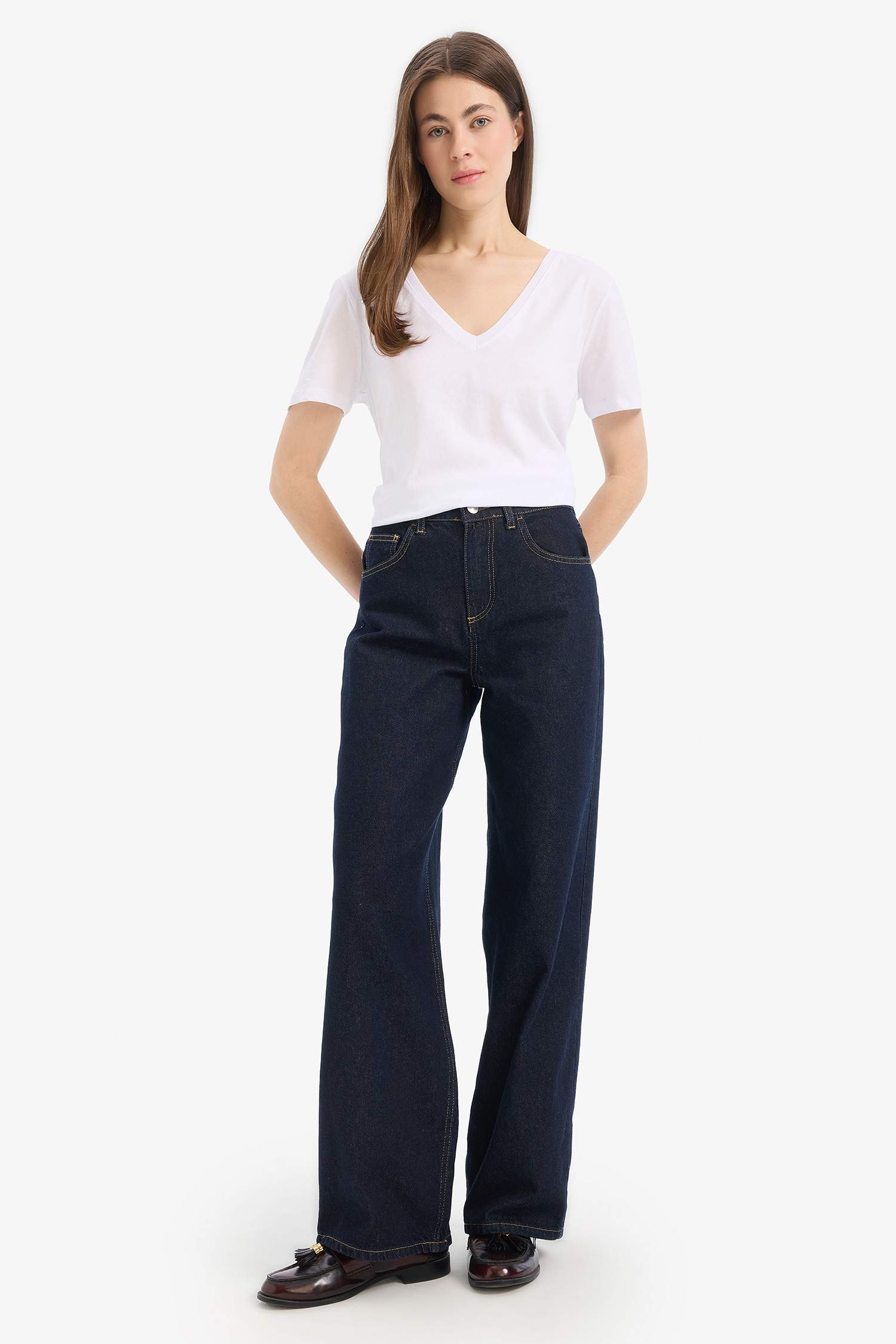 Regular Fit V-Neck Short Sleeve T-Shirt