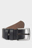 Men's Rectangular Buckle Faux Leather Jean Belt