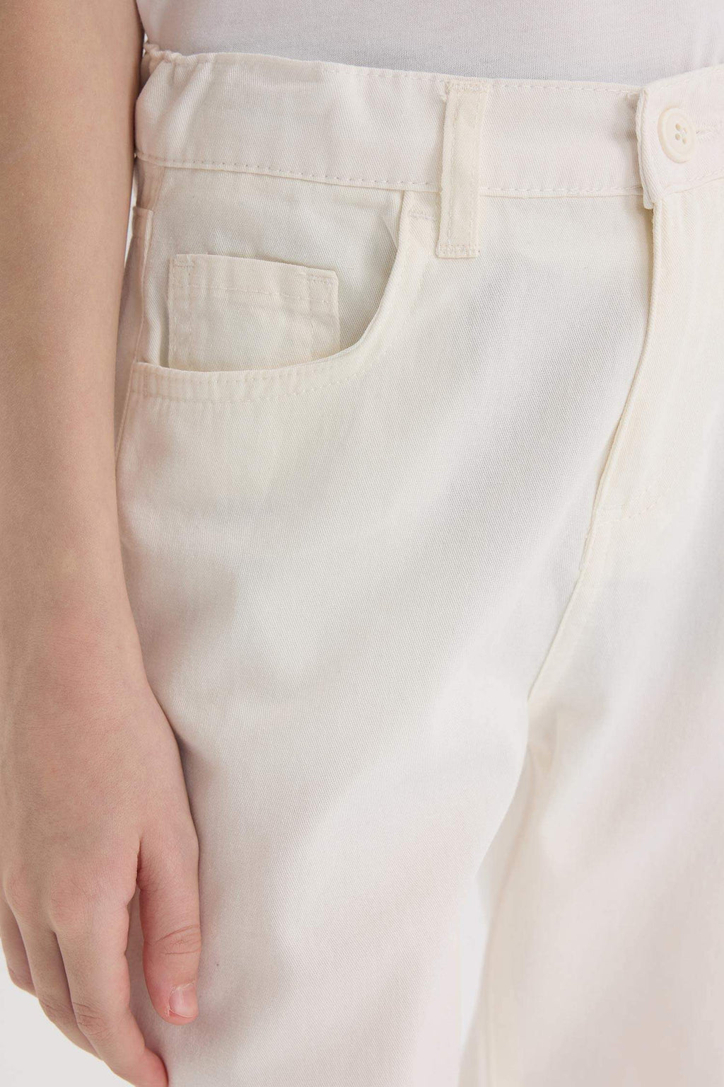 Boys 23 April Children's Day Flat Leg Gabardine Pants