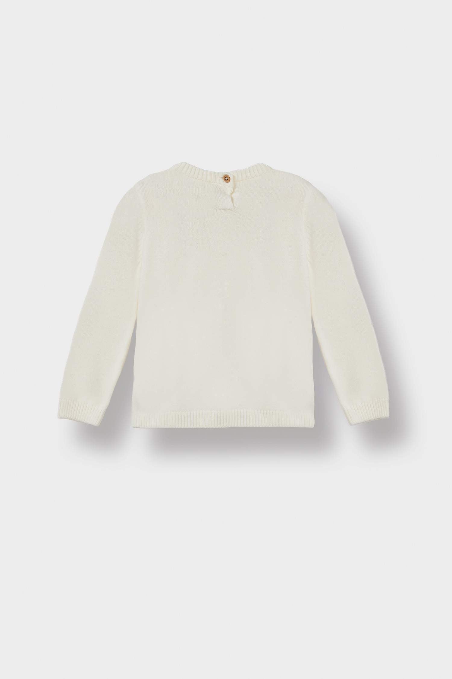 Baby Girl Crew Neck Knitted Sweater