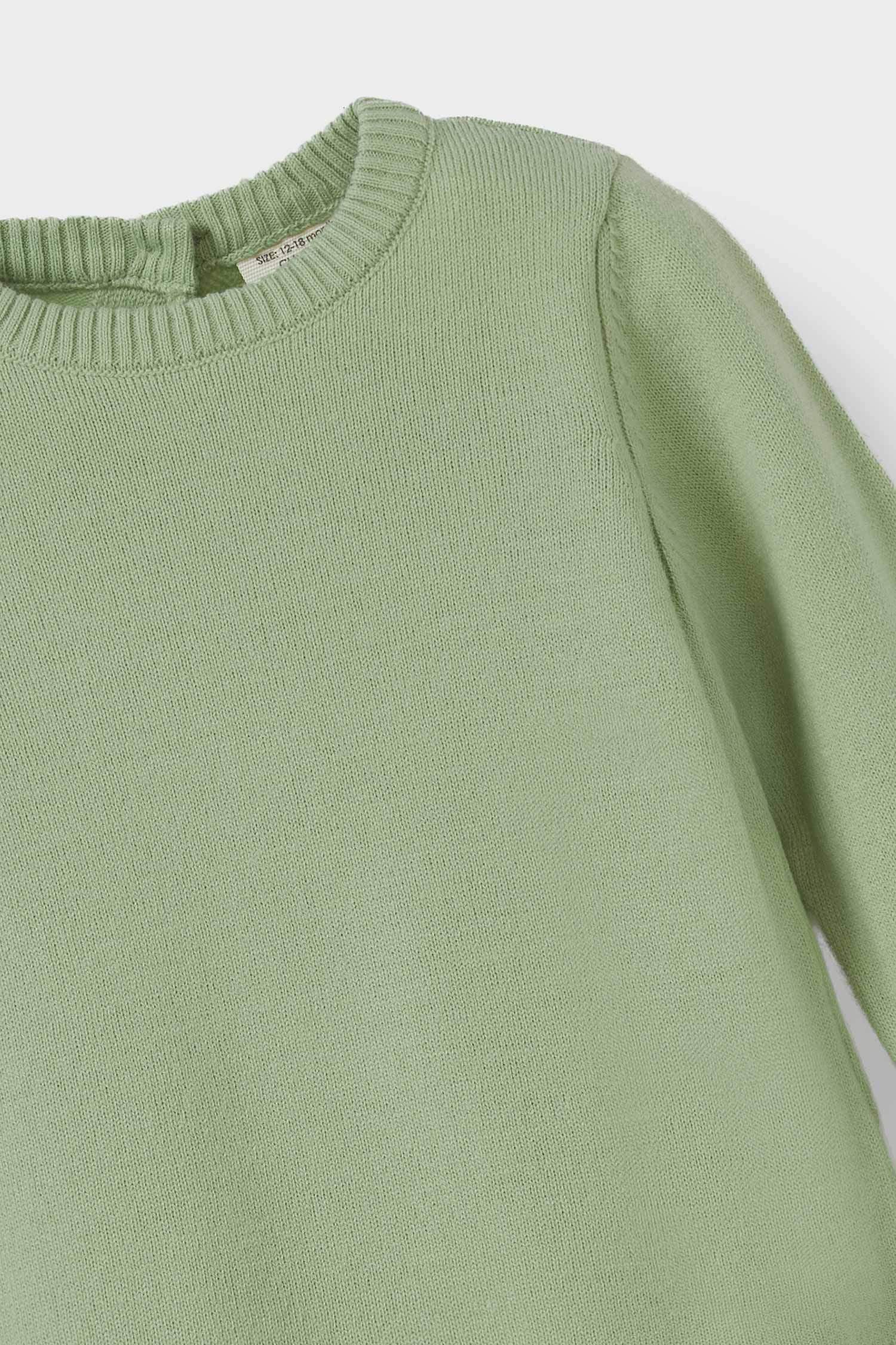 Baby Girl Crew Neck Knitted Sweater