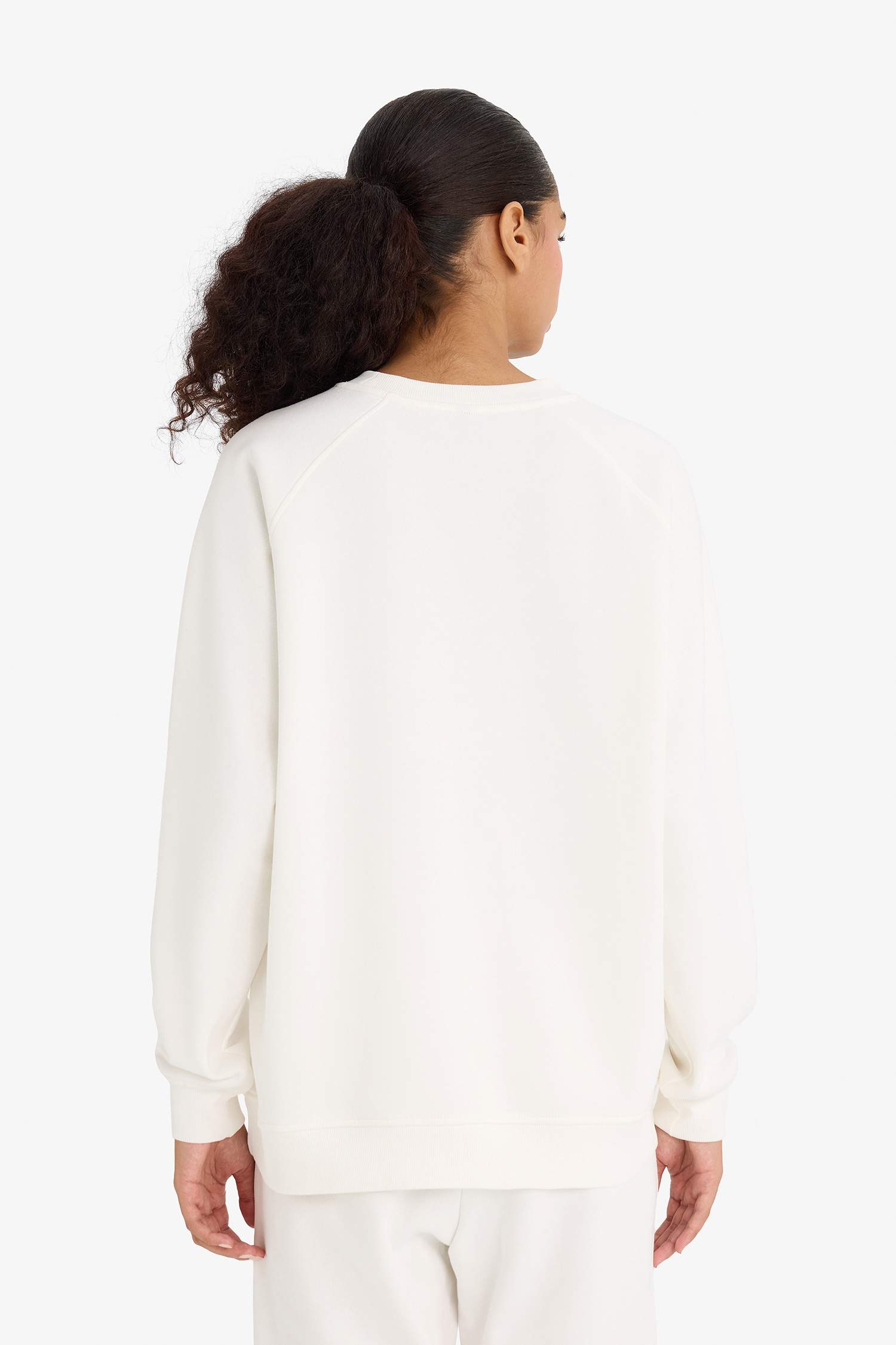 Oversized, loose fit, crew neck, basic, simple thick sweatshirt