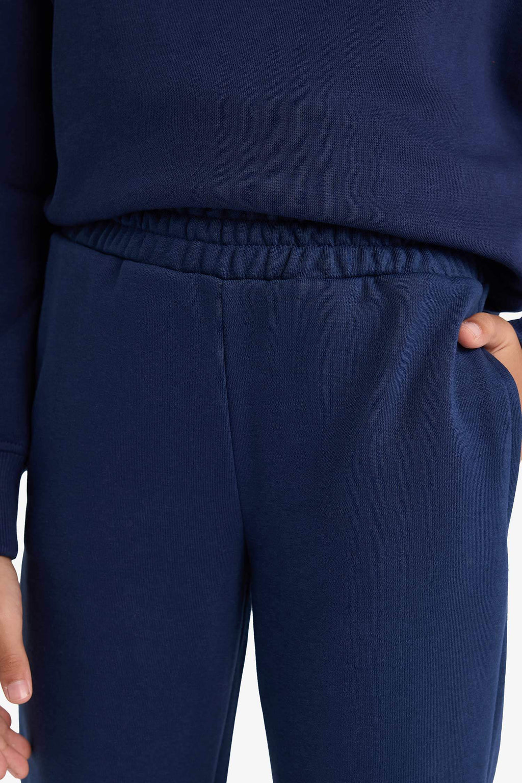 Girls Standard Fit Basic Plain Elastic Waist School Jogger Tracksuit Bottoms