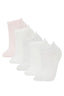 Girls 5-Pack Cotton Ankle Socks