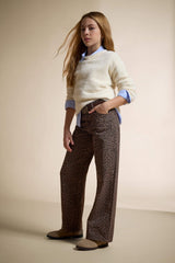 Girls' Crew Neck Knitted Sweater