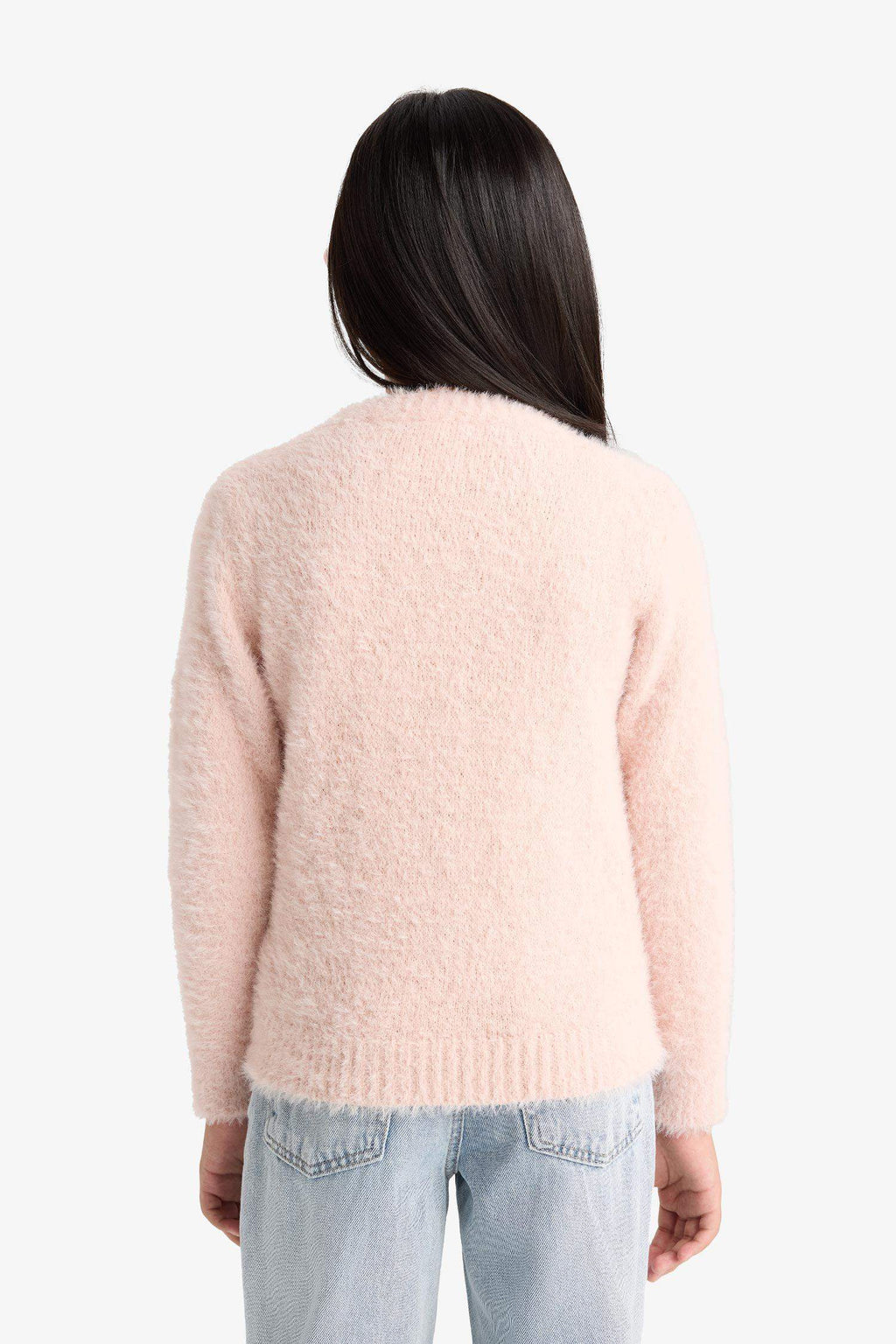 Girls' Crew Neck Knitted Sweater
