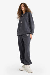 Standard Fit Drawstring Waist Pocket Polar Fleece Sweatpants