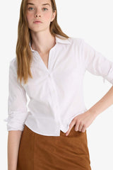 Fitted Bengalin Long Sleeve Shirt