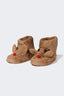 Girls Christmas Themed Flat Sole Home Boots