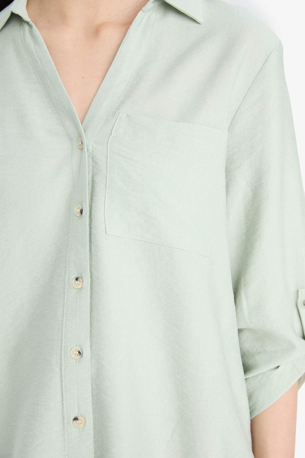 Regular fit, long sleeve shirt with shirt collar