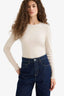 Fitted Crew Neck Ribbed Camisole Long Sleeve T-Shirt