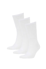 Men Comfortable Elastic 3-Pack Cotton Long Socks