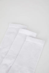Men Comfortable Elastic 3-Pack Cotton Long Socks