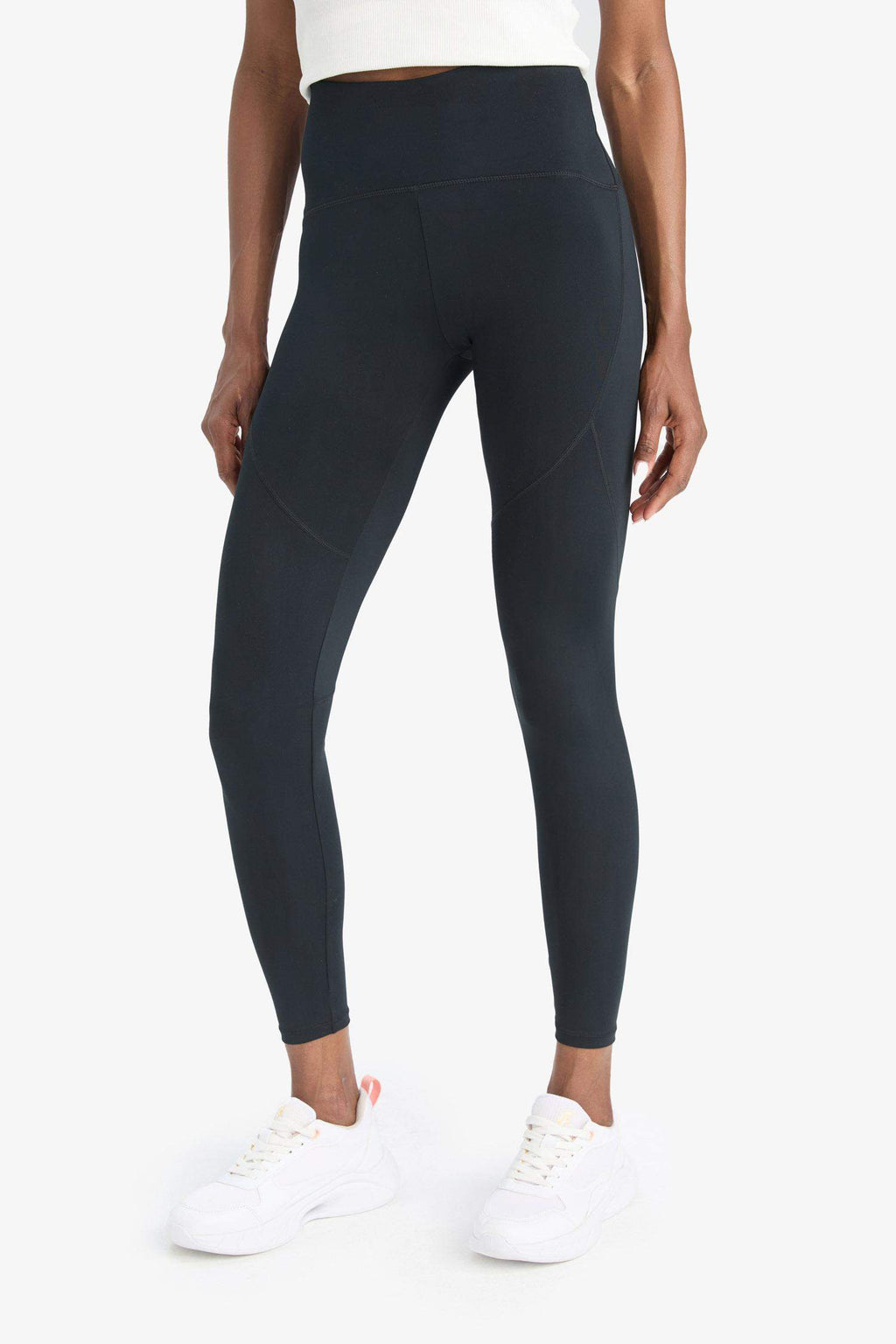 Black Shaping High Waist Stretch Athletic Leggings