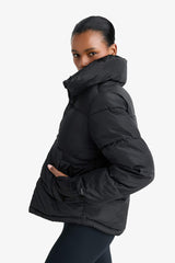 Defactofit Water Repellent Regular Fit Stand Collar Zippered Pocket Puffer Jacket