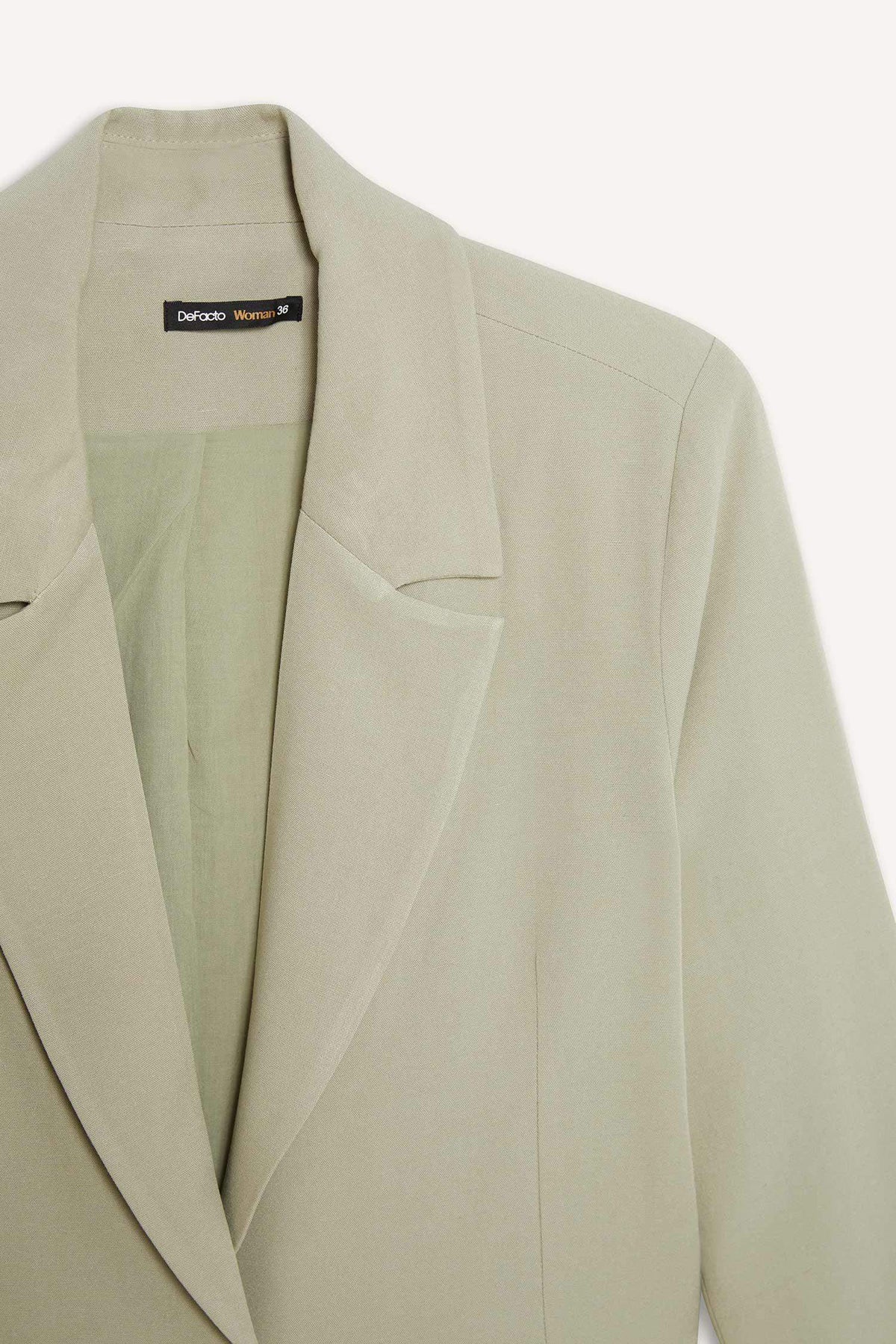 Oversize Fit Linen Blend Blazer