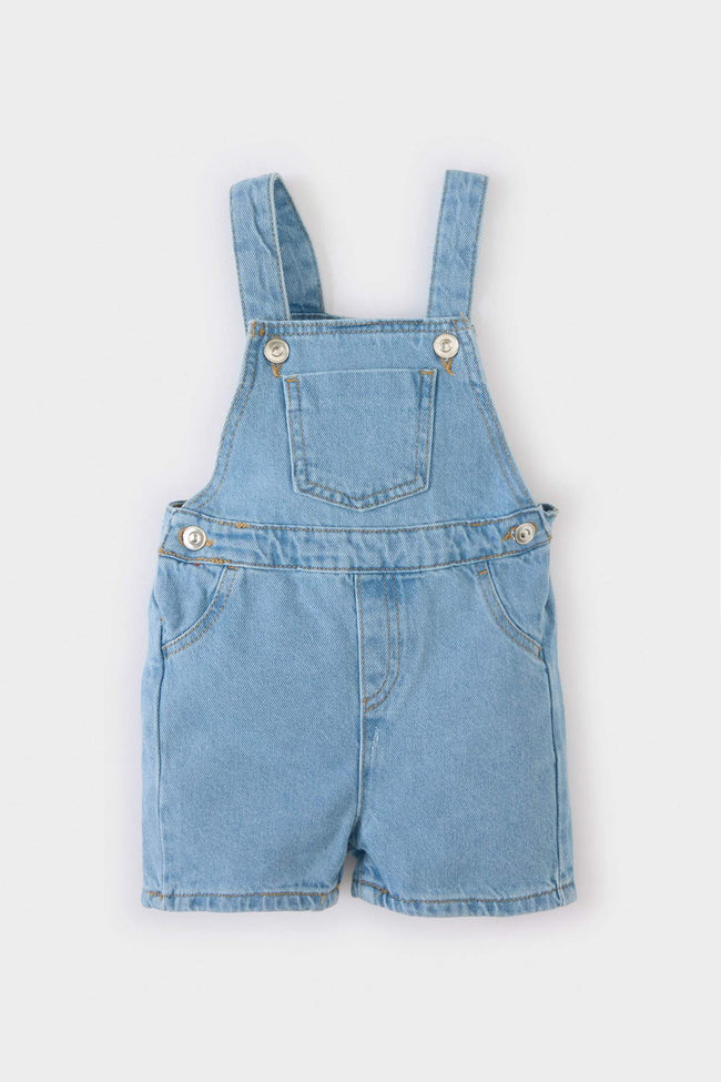 Baby Boy Short Overalls Jean Jumpsuit Main Image
