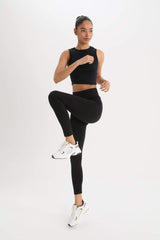 DeFactoFit Waist-hugging Sports Leggings