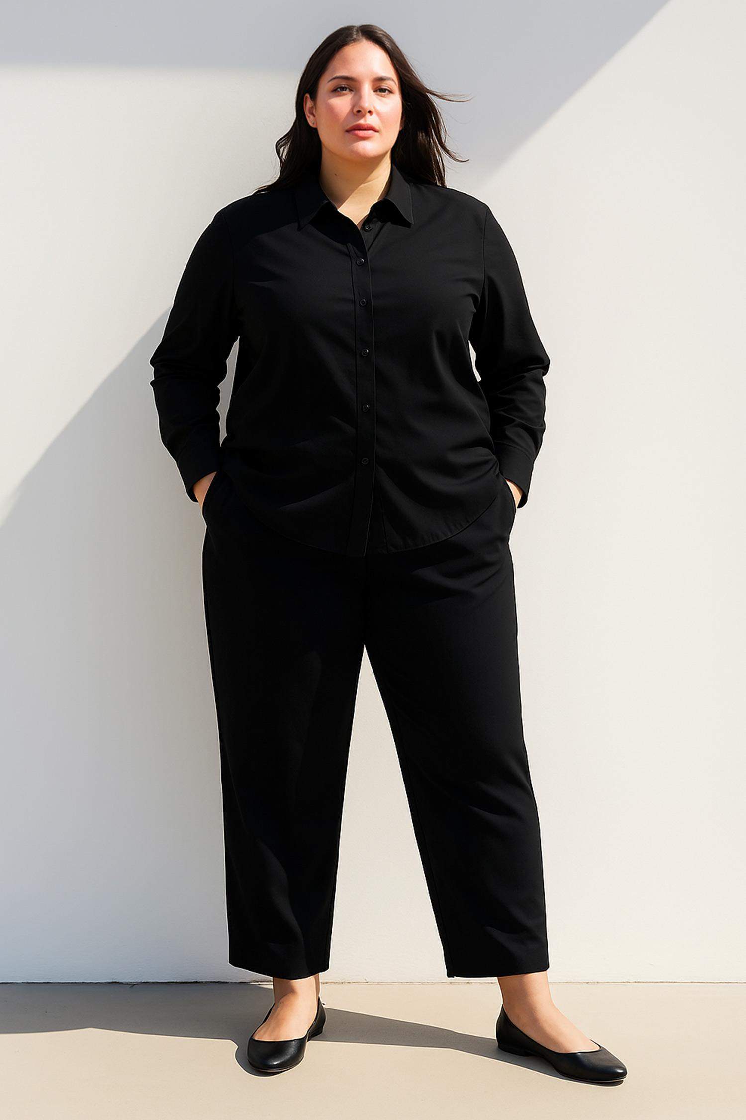 Regular Fit Basic Flat Long Sleeve Shirt