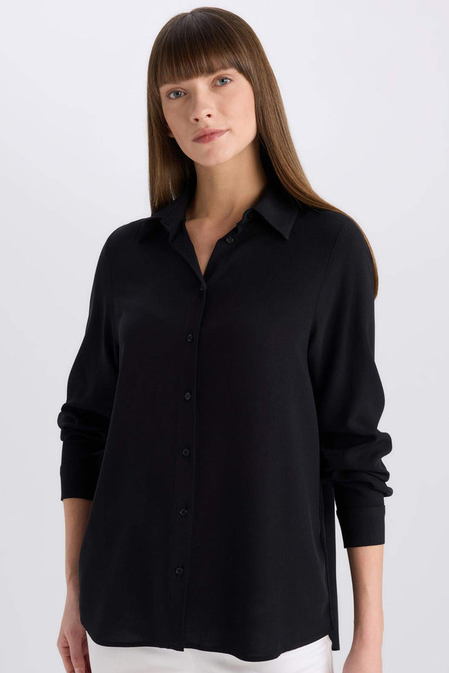Regular Fit Basic Flat Long Sleeve Shirt Main Image