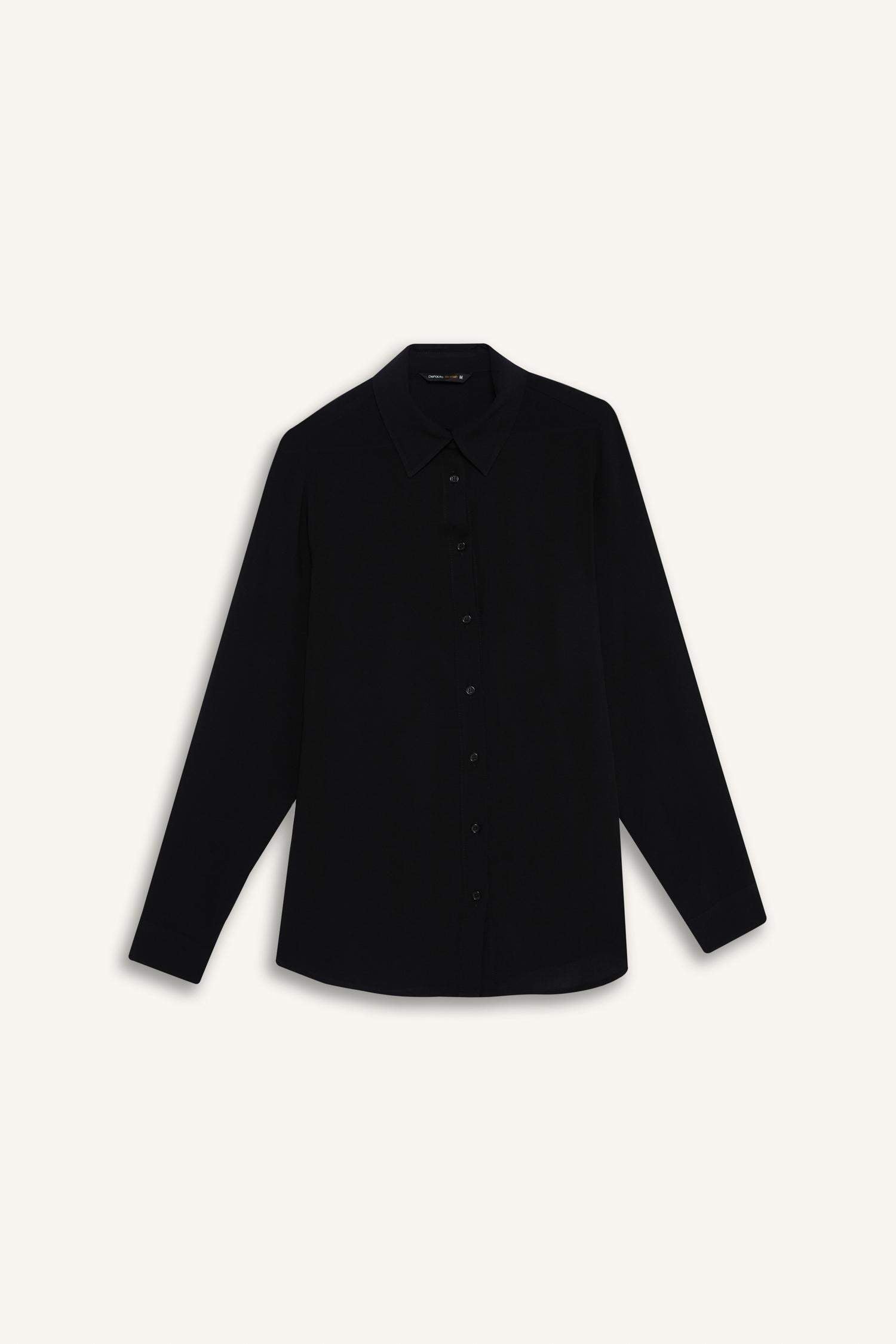 Regular Fit Basic Flat Long Sleeve Shirt