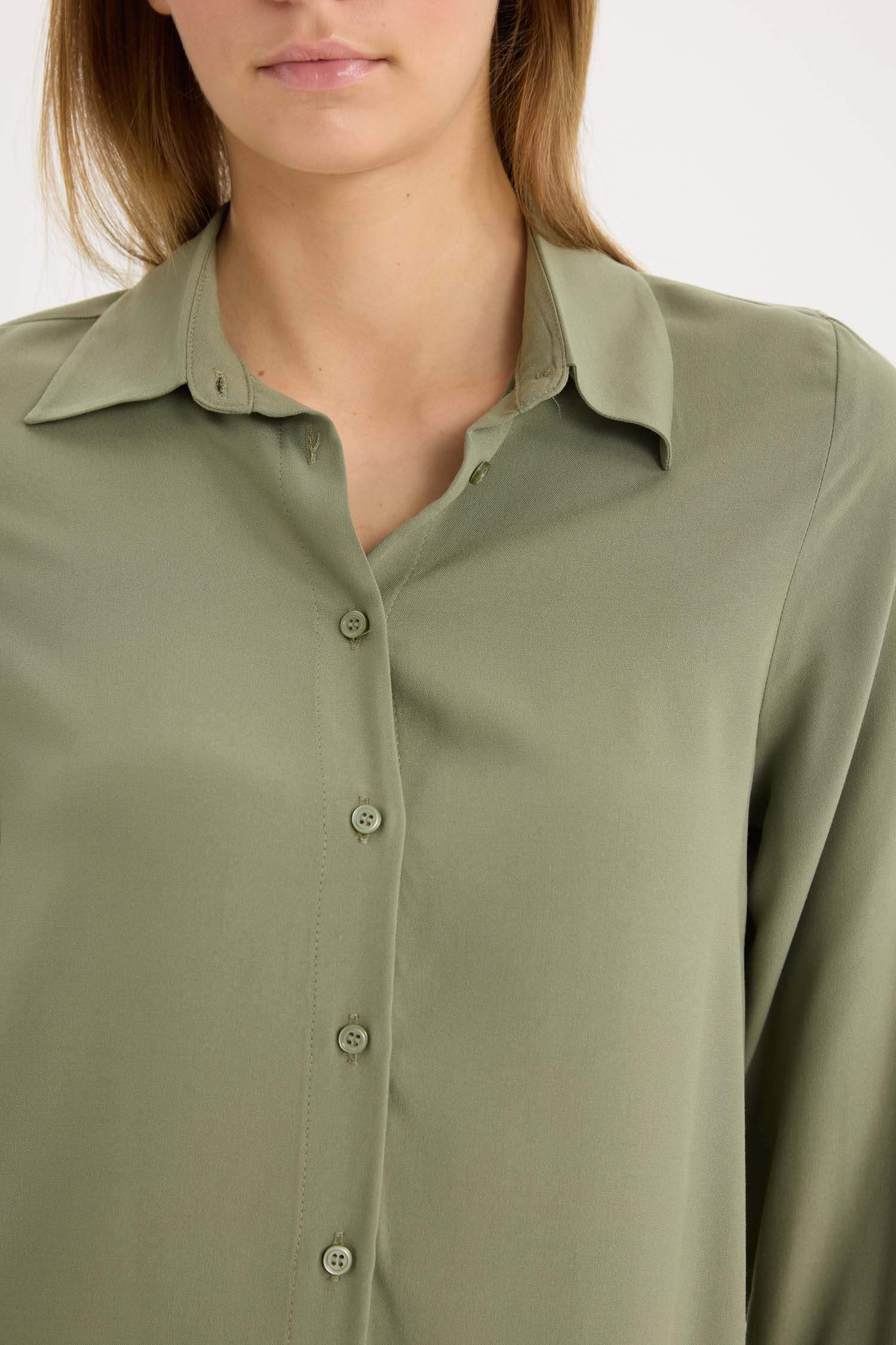 Regular Fit Basic Flat Long Sleeve Shirt