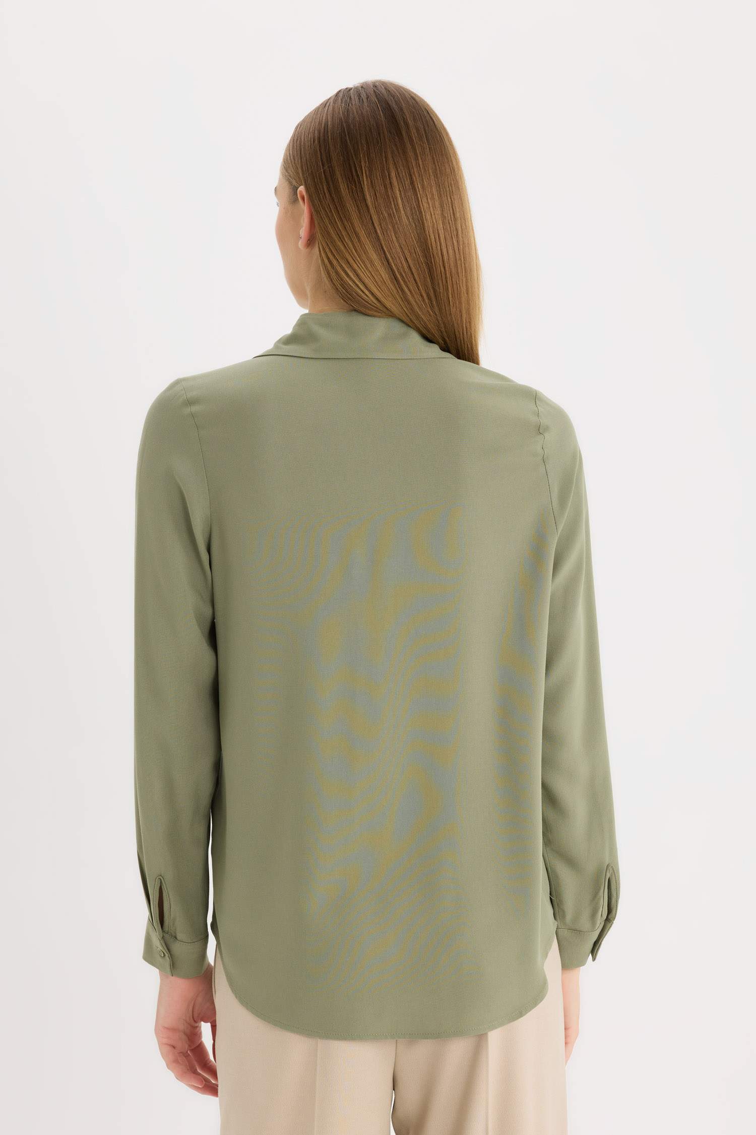 Regular Fit Basic Flat Long Sleeve Shirt