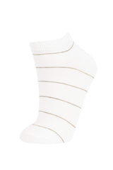 Women's 3-Pack Cotton Polka Dot and Striped Ankle Socks