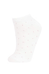 Women's 3-Pack Cotton Polka Dot and Striped Ankle Socks