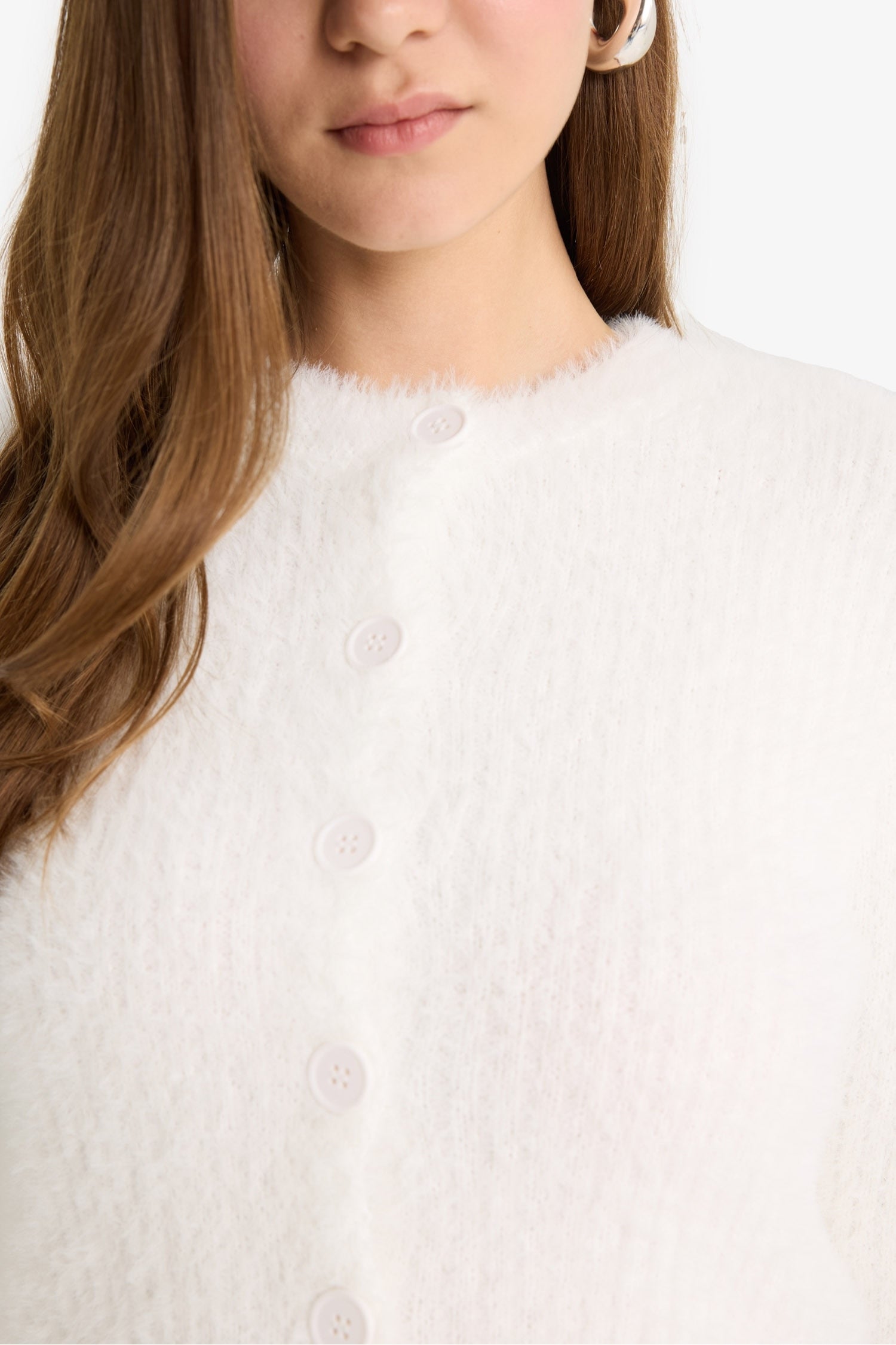 Cool Slim Fit Slim Cut Crew Neck Knitwear Cardigan