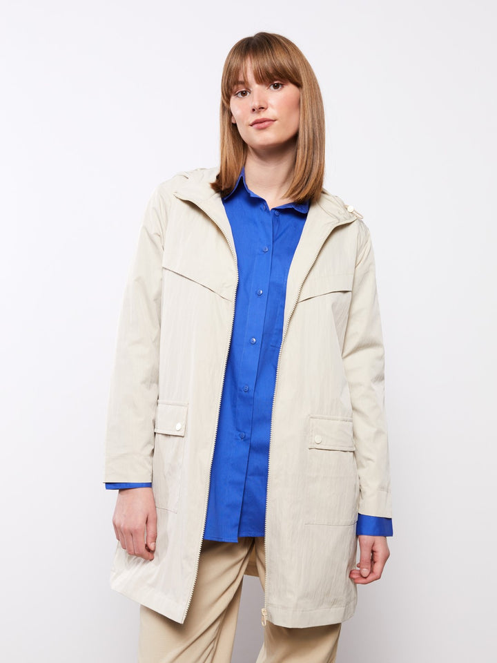 LCW Modest

Light Beige Women's Hooded Plain Coat