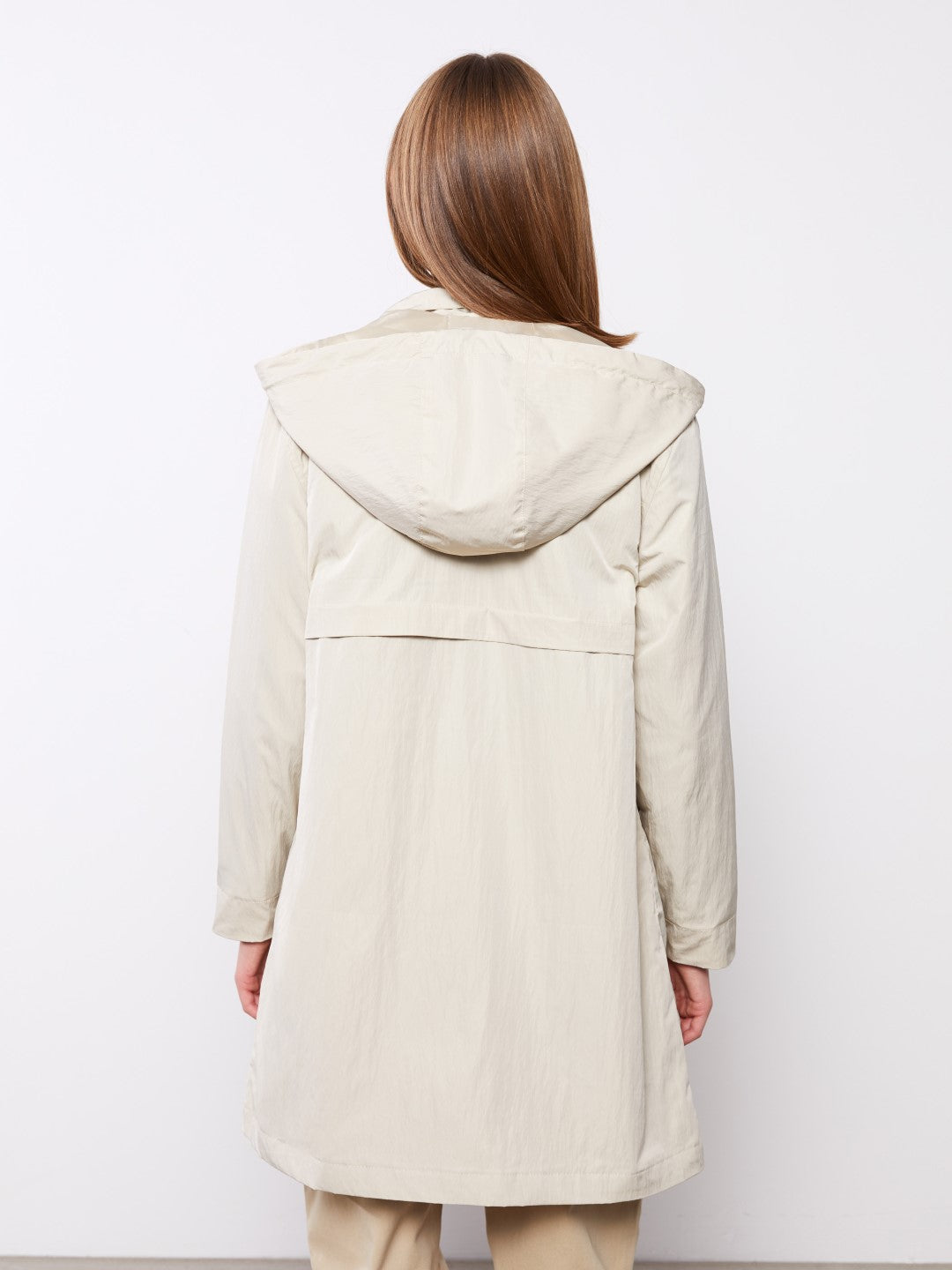 LCW Modest

Light Beige Women's Hooded Plain Coat