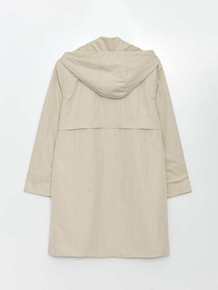 LCW Modest

Light Beige Women's Hooded Plain Coat