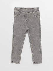 Baby Elastic Waist Baby Girl Jean Leggings