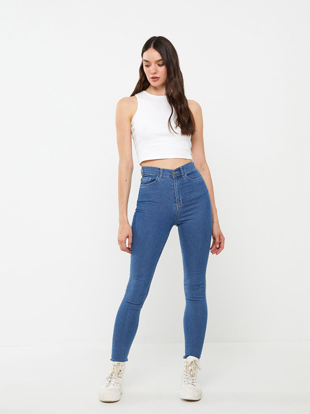 LCW Jeans High Waisted Skinny Fit Women Denim Trousers