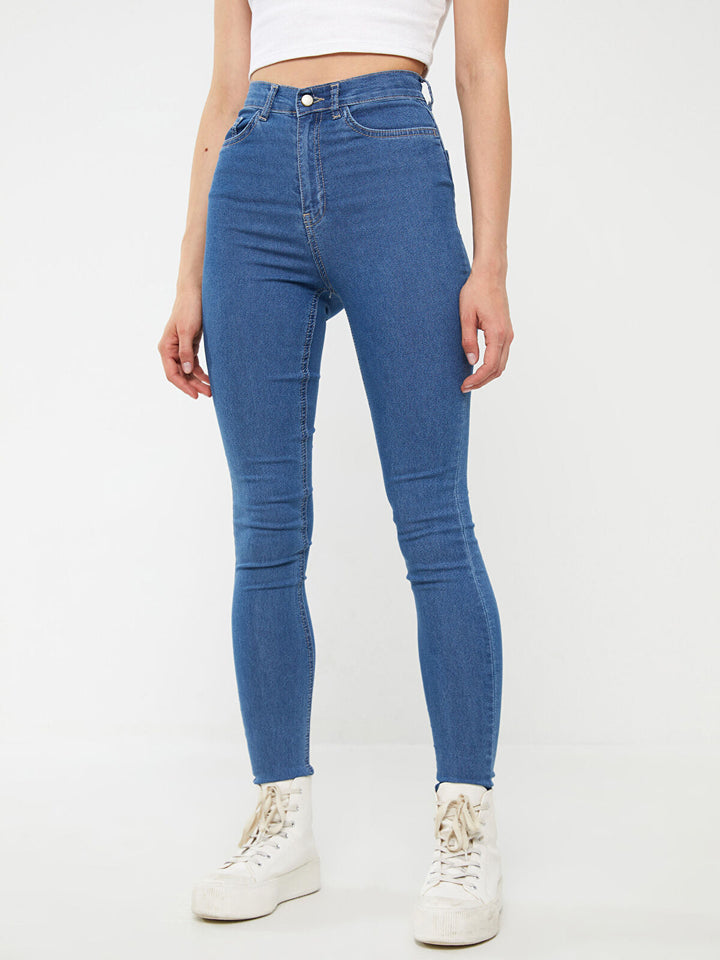 LCW Jeans High Waisted Skinny Fit Women Denim Trousers