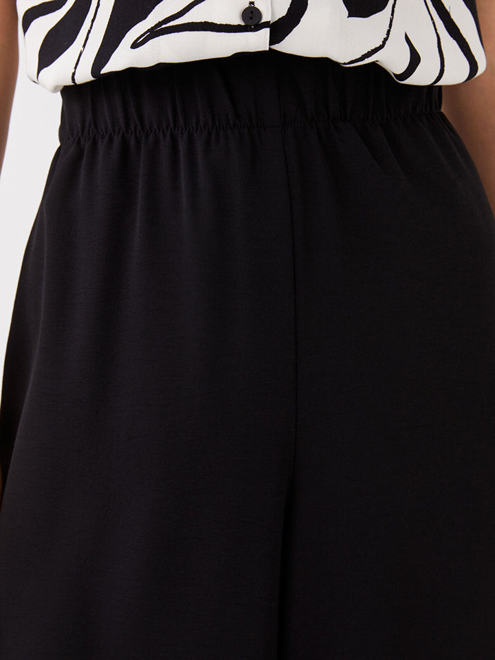 LCWAIKIKI Classic Women Elastic Waist Straight Trousers Skirt