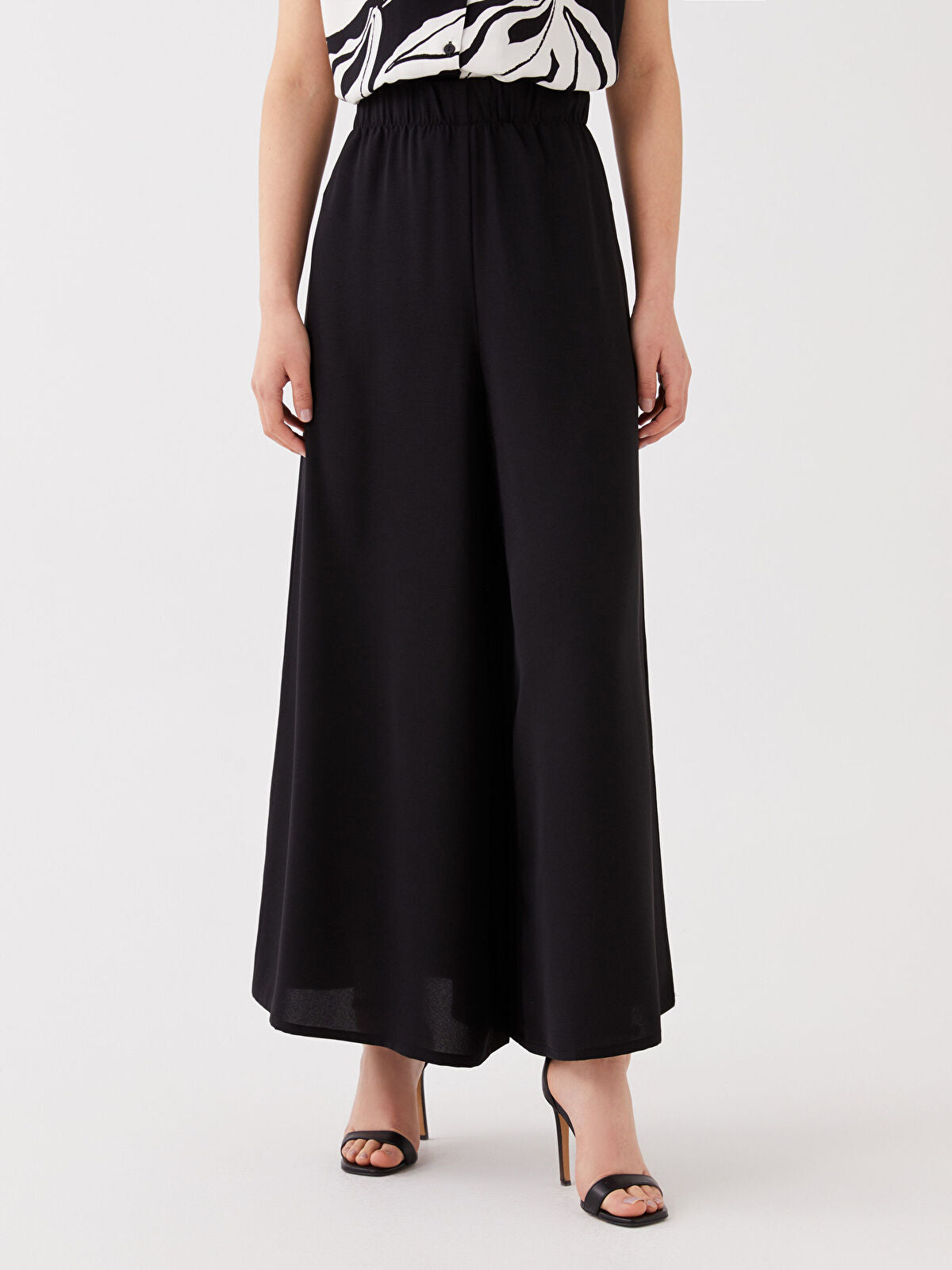 LCWAIKIKI Classic Women Elastic Waist Straight Trousers Skirt