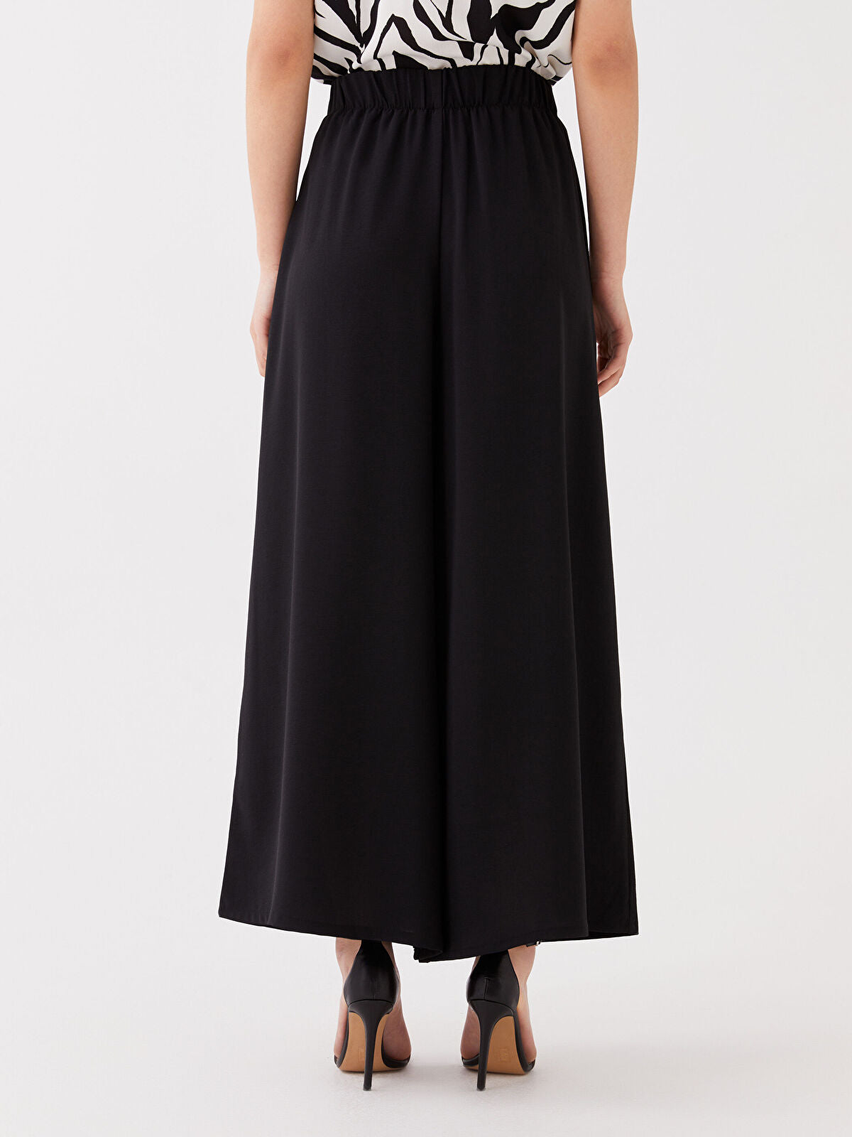 LCWAIKIKI Classic Women Elastic Waist Straight Trousers Skirt