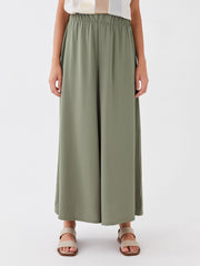LCWAIKIKI Classic Women Elastic Waist Straight Trousers Skirt