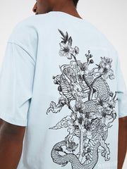 LCW Casual Crew Neck Short Sleeve Printed Combed Cotton Men T-shirt