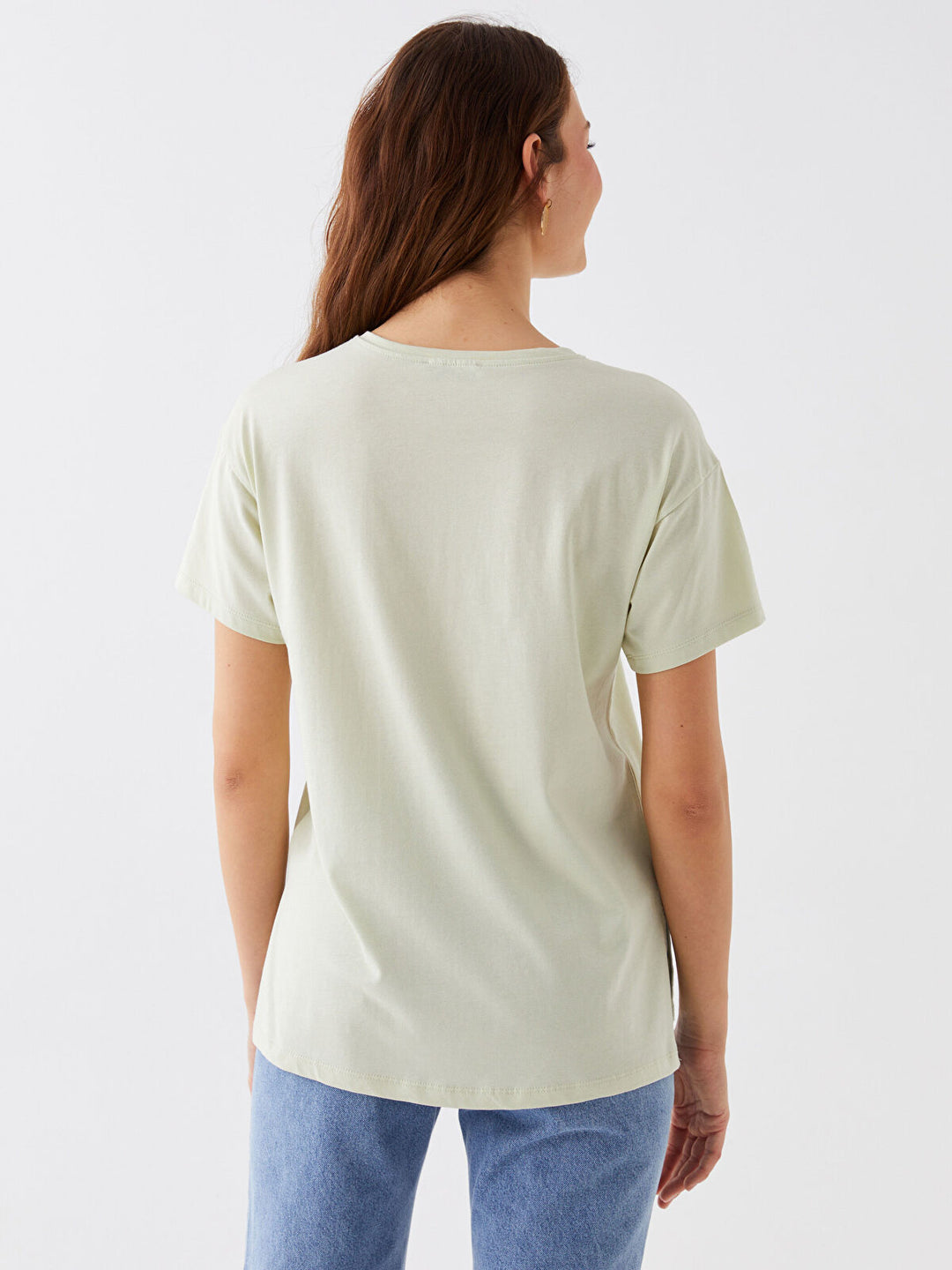 LCWAIKIKI Classic Crew Neck Printed Short Sleeve Women's T-Shirt