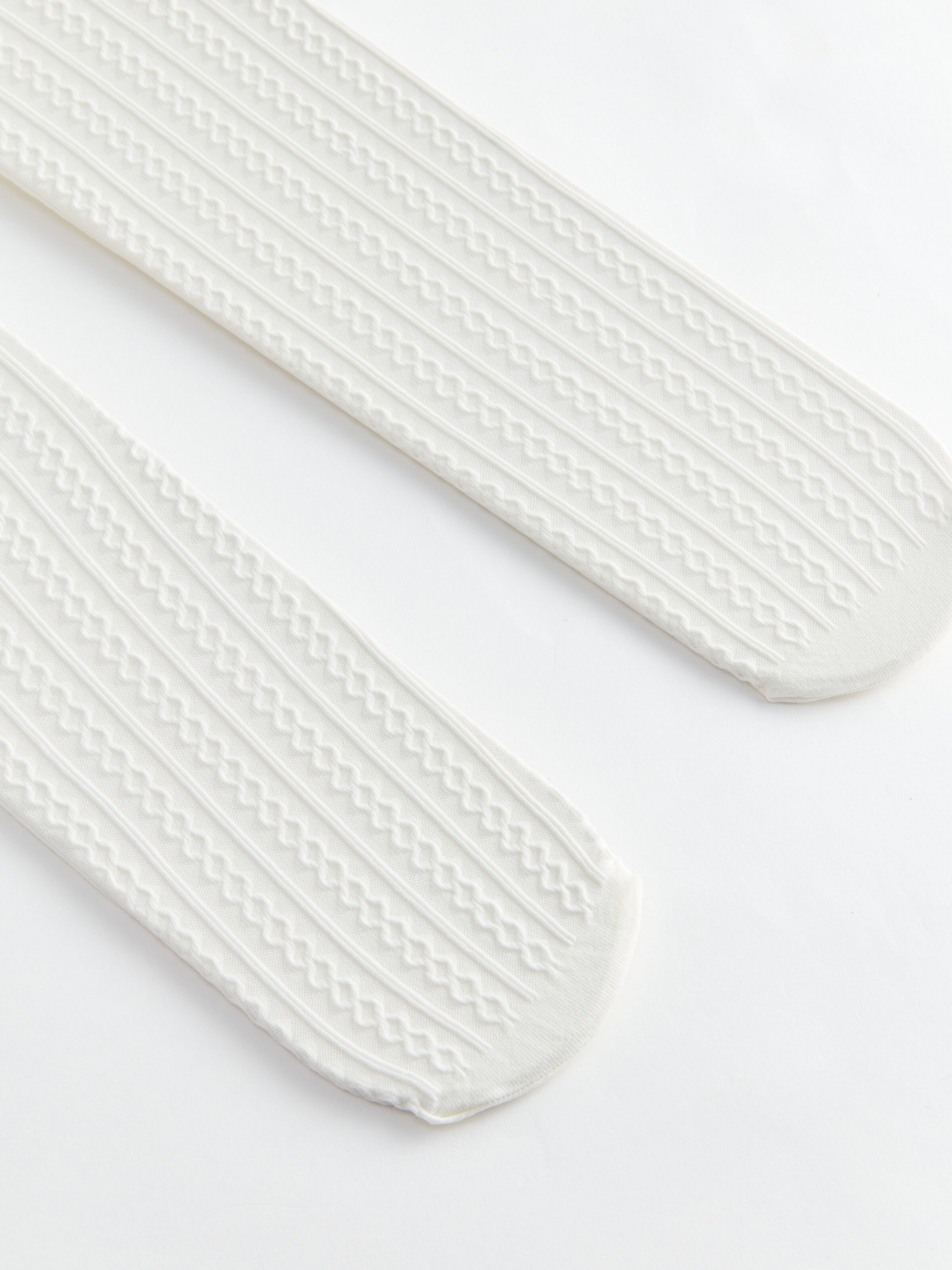 Self-Patterned Girls Thin Pantyhose, Pack Of 2