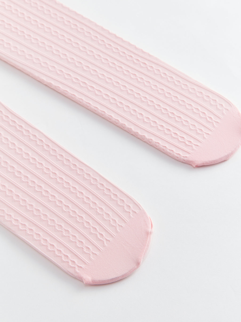 Self-Patterned Girls Thin Pantyhose, Pack Of 2