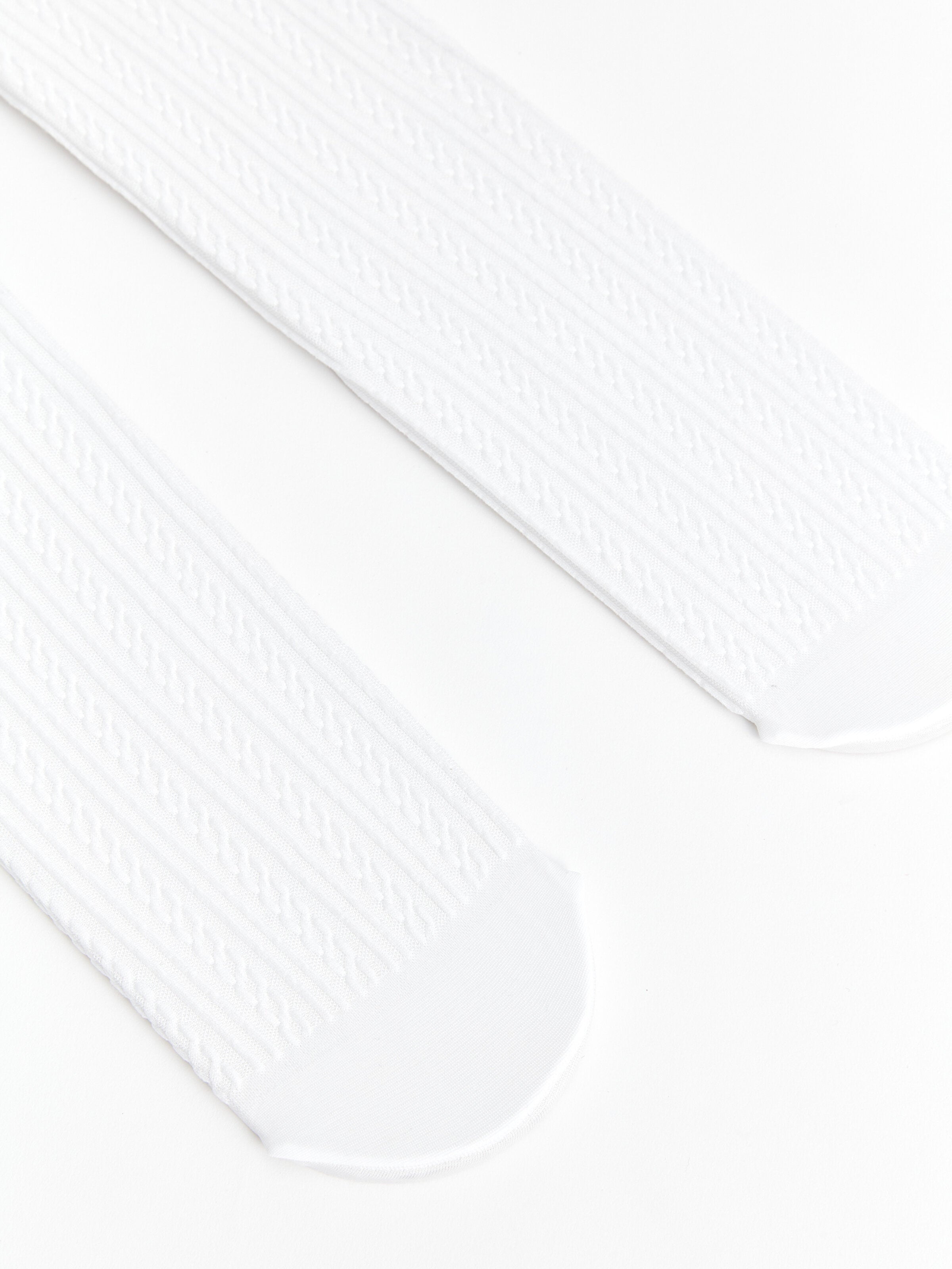 Self-Patterned Girls Thin Pantyhose, Pack Of 2