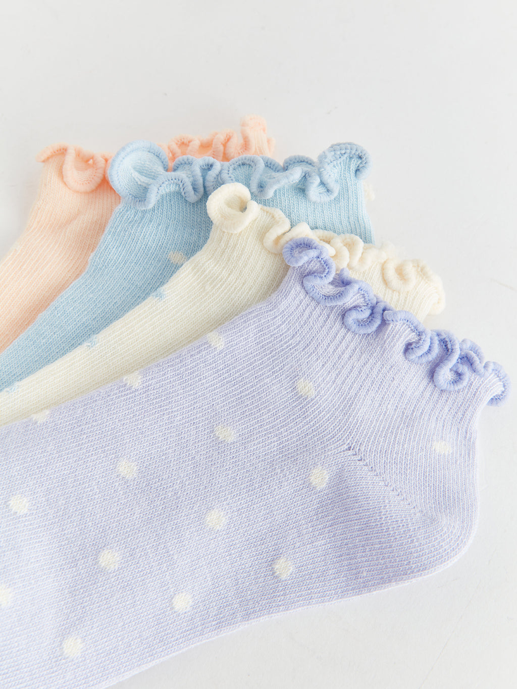 Patterned Girls Booties Socks 5-Pack