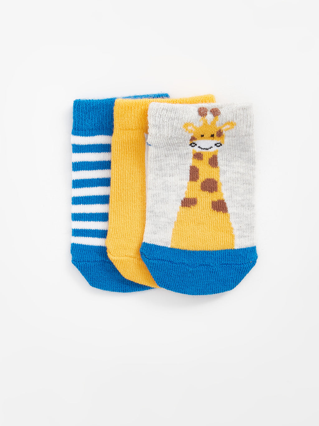 Printed Baby Boy Booties Socks 3-Piece