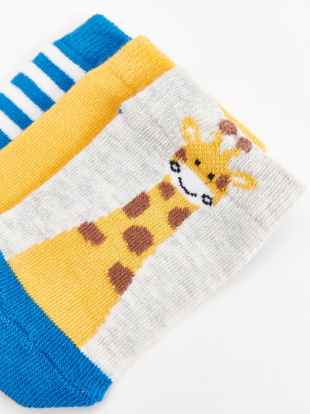 Printed Baby Boy Booties Socks 3-Piece